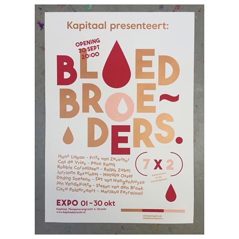 poster bloedbroeders kapitaal utrecht grafisch exposite frits